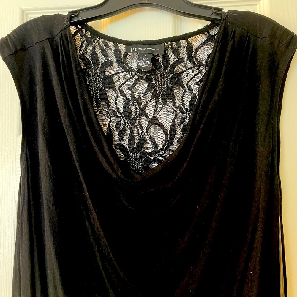 INC lace back top